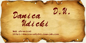 Danica Udicki vizit kartica
